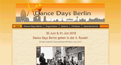 Desktop Screenshot of dancedaysberlin.de