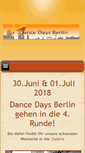 Mobile Screenshot of dancedaysberlin.de